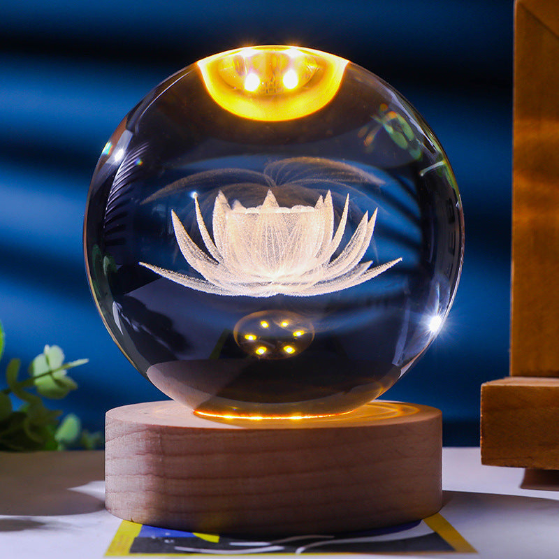 Starry Sky 3D Crystal Sphere – Funbrant-Decor 🌌✨