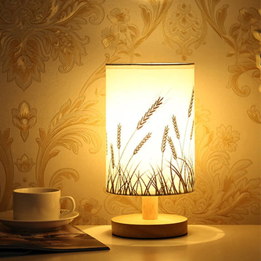 USB Powered Linen Night Lamp with Warm White LED Light – Funbrant-Decor 💡✨