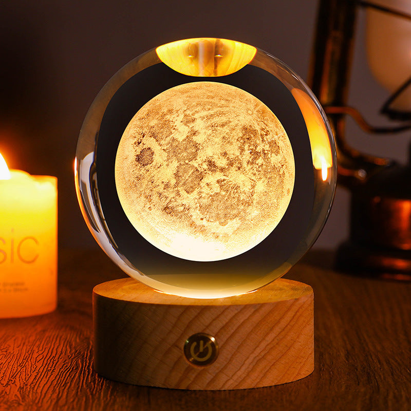 Starry Sky 3D Crystal Sphere – Funbrant-Decor 🌌✨