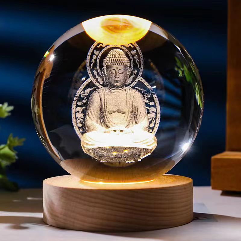 Starry Sky 3D Crystal Sphere – Funbrant-Decor 🌌✨