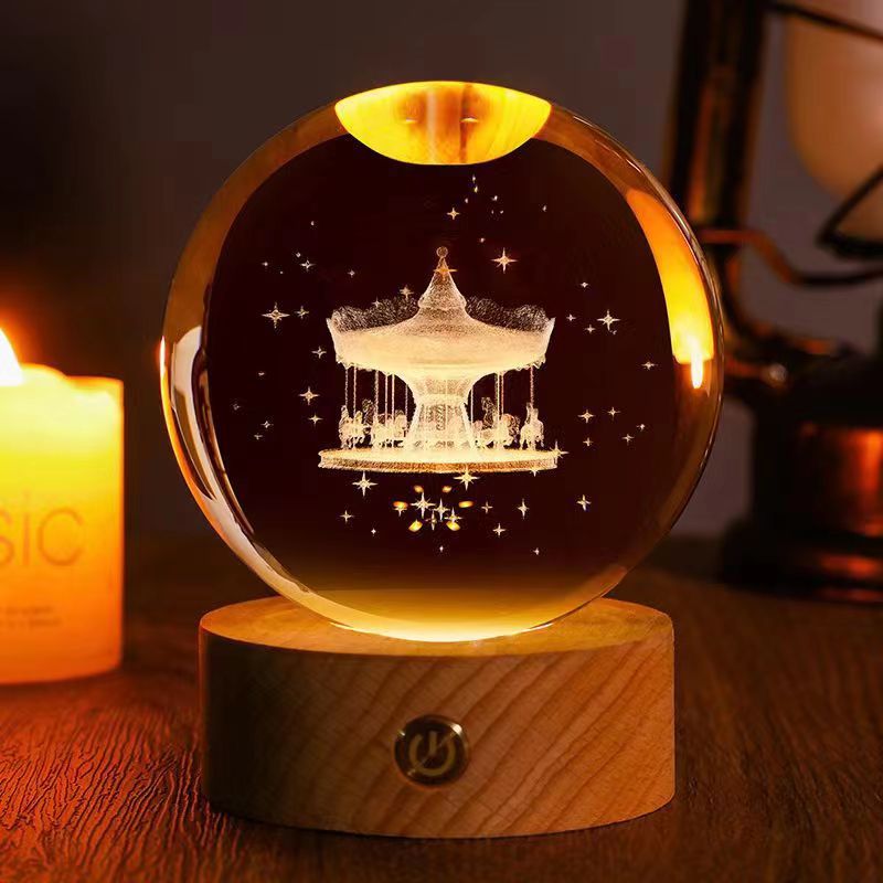 Starry Sky 3D Crystal Sphere – Funbrant-Decor 🌌✨