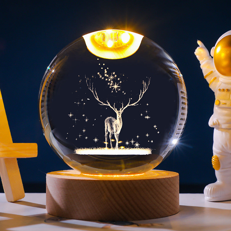 Starry Sky 3D Crystal Sphere – Funbrant-Decor 🌌✨