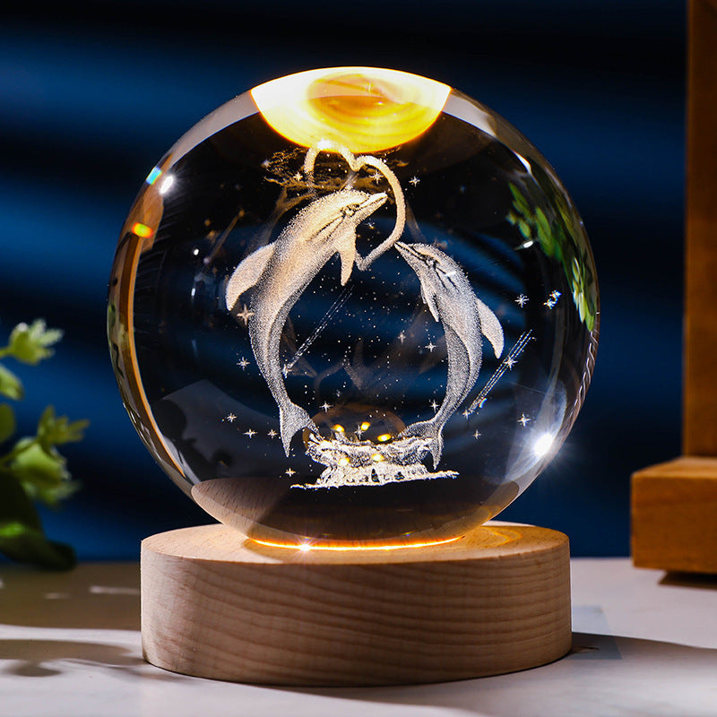 Starry Sky 3D Crystal Sphere – Funbrant-Decor 🌌✨