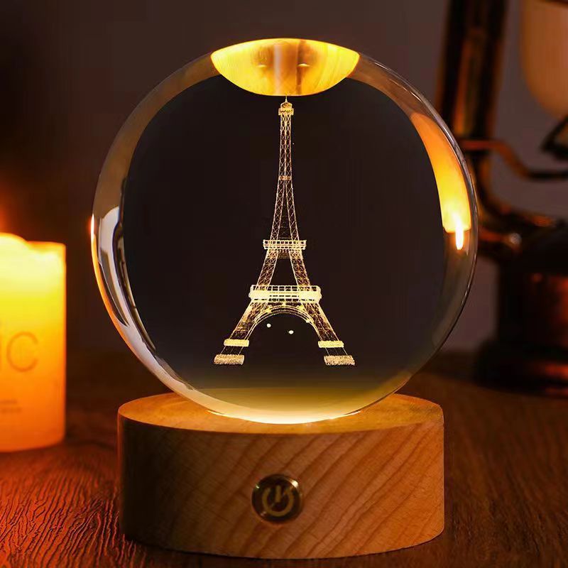 Starry Sky 3D Crystal Sphere – Funbrant-Decor 🌌✨