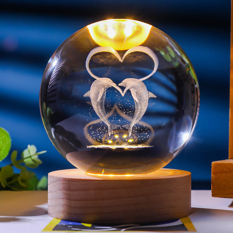 Starry Sky 3D Crystal Sphere – Funbrant-Decor 🌌✨