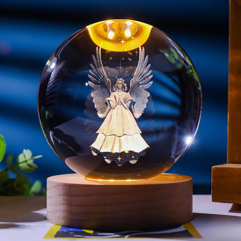 Starry Sky 3D Crystal Sphere – Funbrant-Decor 🌌✨